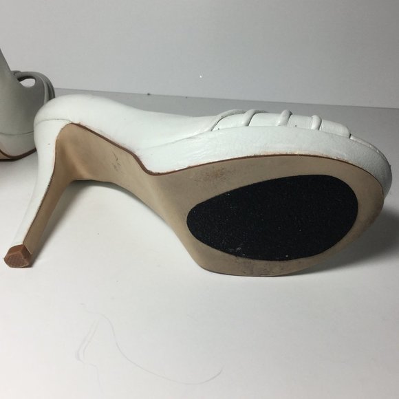 ALDO White Open Toe Stiletto Heels - Picture 8 of 8